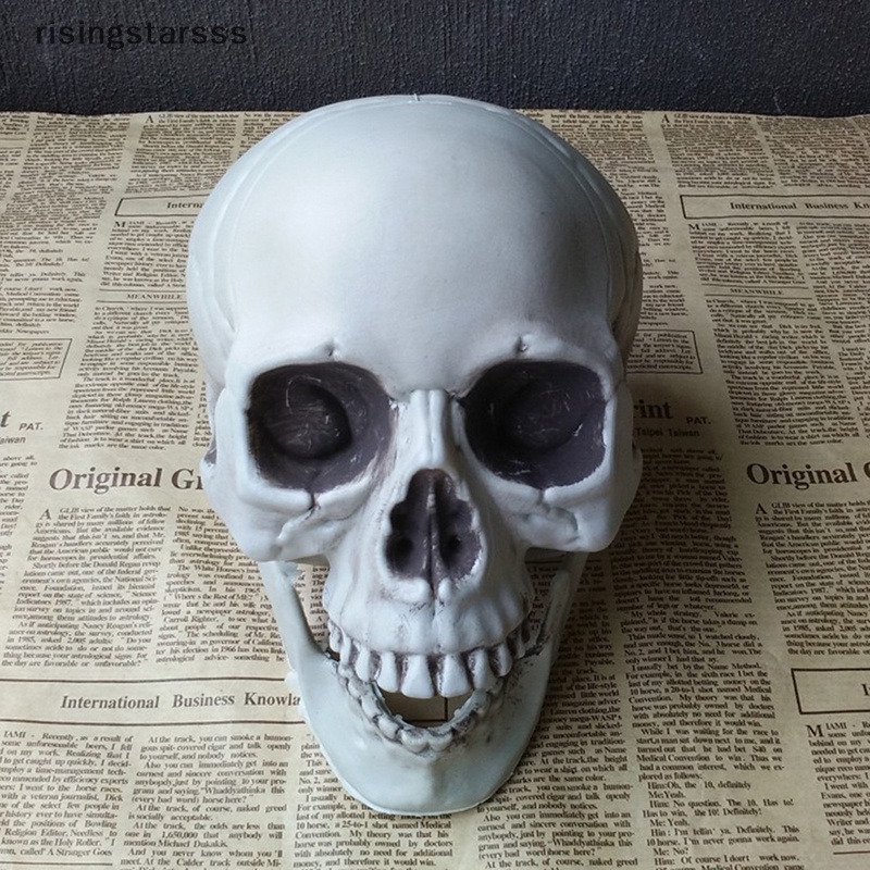 Rsid Span-new Halloween Artificial Skull Head Model Tengkorak Tulang Mengerikan Horror Tengkorak Ornamen Jelly