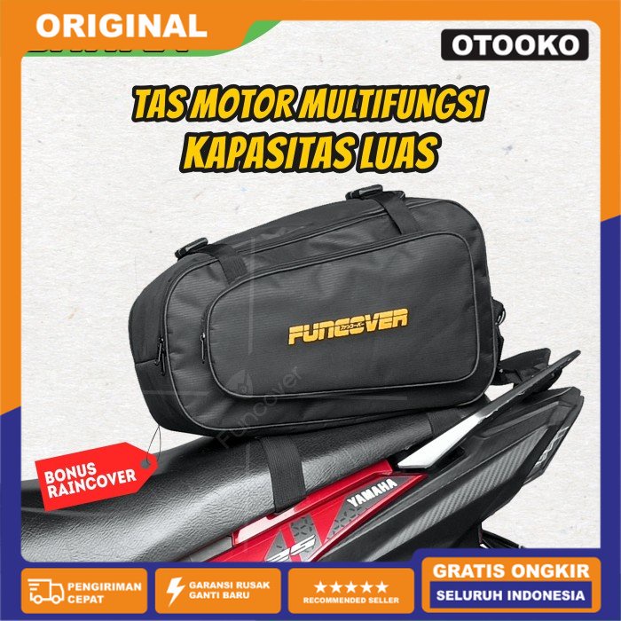 Tas Box Motor Touring Side Tank Bag Jok Pannier Tailbag SHARK Funcover