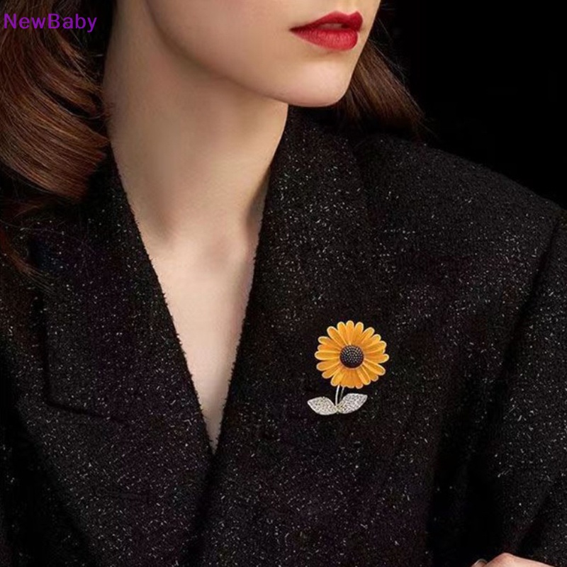 Newbaby Kreatif Dan Lucu Bunga Matahari Bros Desain Fashion Aksesoris Pakaian Pin Hadiah Pesta Pernikahan Bros Wanita ID