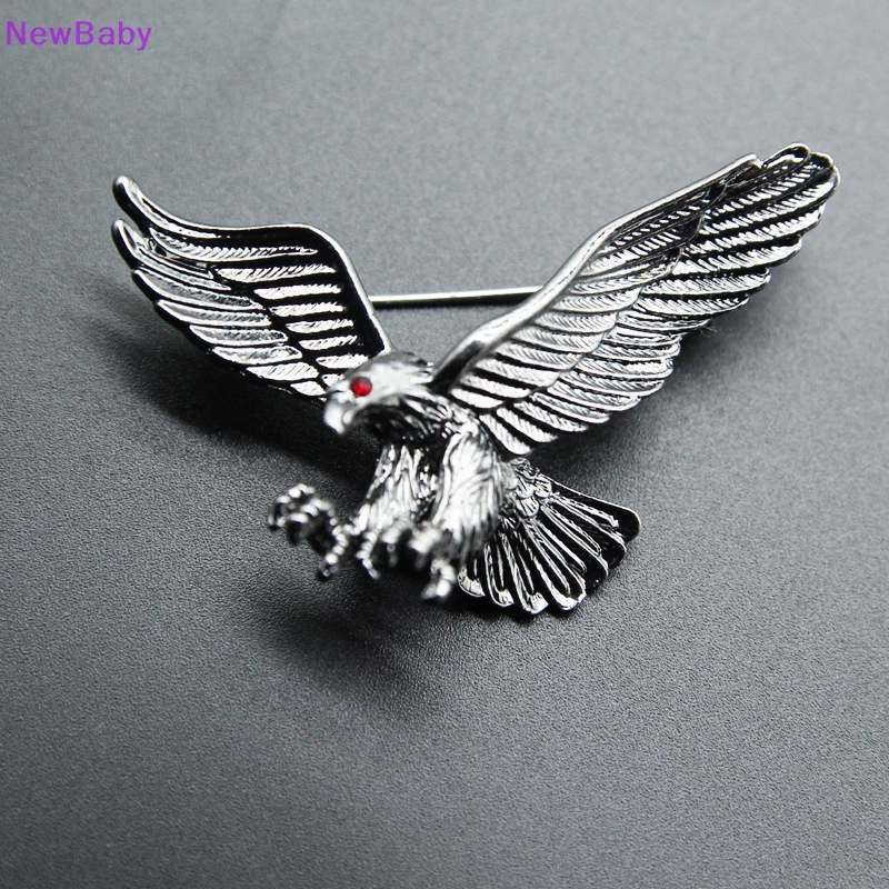 Newbaby Fashion Pria Vintage Eagle Pin Bros Dekorasi Korsase Lencana Perhiasan Hadiah ID