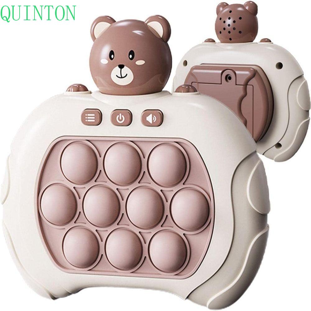 Game Gopher QUINTON|Groundhog Mainan Anak Menyenangkan Dewasa Permainan Dorong Cepat Beruang Kecil Astronot Mengalahkan Mol Mainan Kompresi Speed Push It Whac-A-Mole Toys