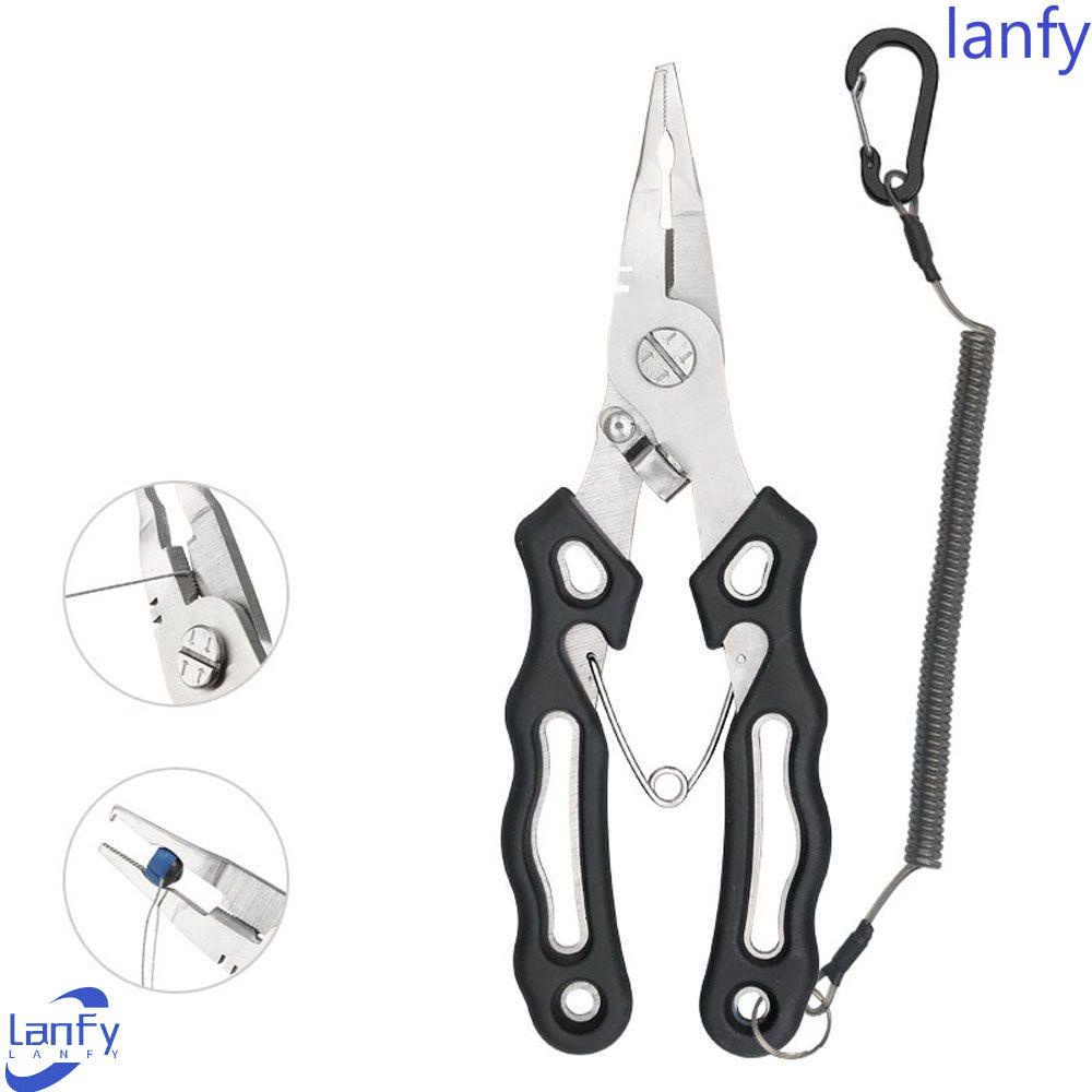 Lanfy Fishing Line Cutter Fishing Tackles Multifungsi Pemikat Tang Pancing Alat Pancing Split Ring Tang Hook Remover