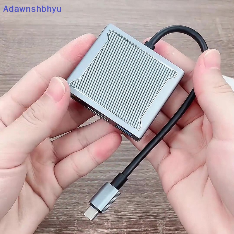 Adhyu 8K 60Hz DP 3in1 Hub Adapter USB C Ke Displayport 4K@120 Tipe C PD 100W ID