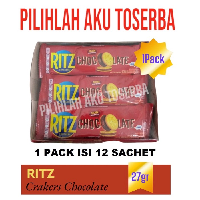 Biskuit Mondelez RITZ CRACKERS CHOCOLATE - ( HARGA 1 PACK )