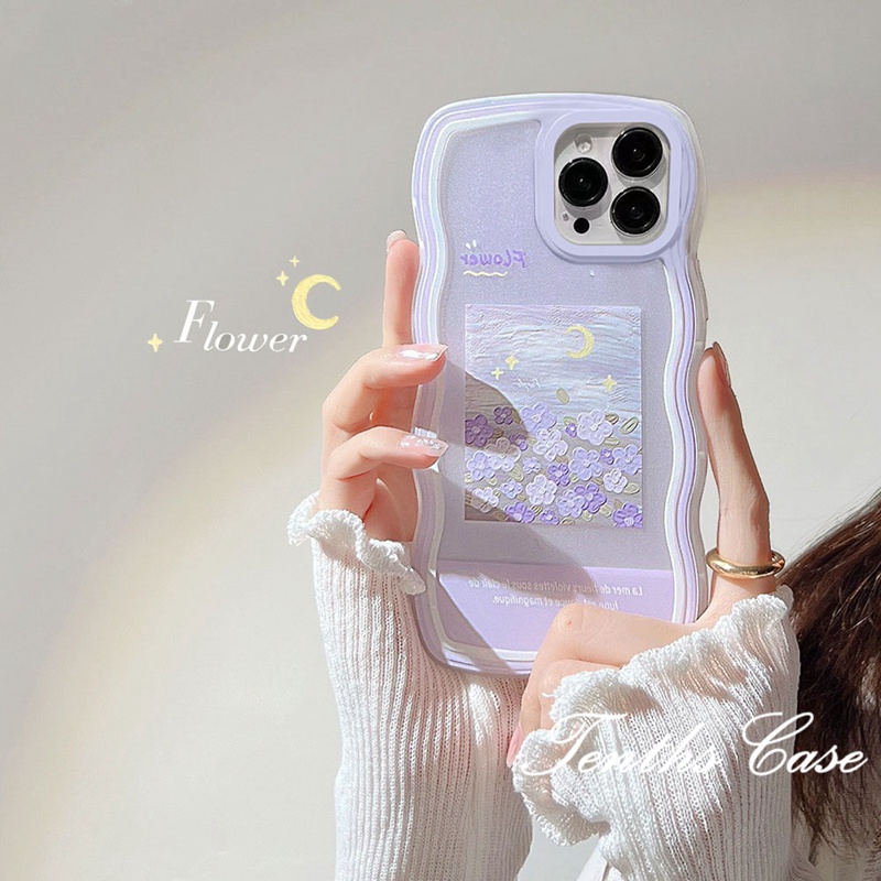 Huawei Y9 Prime 2019y9s Y7A Nova Y70 Y90 9 7Pro 7SE 7 5T 6SE 4e 3i 3e Honor 8XMoon Flower Phone Case Dengan Lanyard Cover