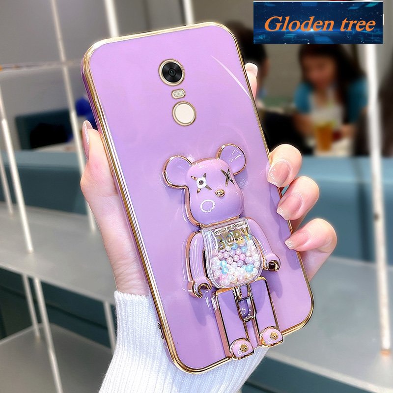 Toserbaloden tree -motifasing redmi 5 plus xiaomi redmi note 5 pro Casing ponsel kritingoftcase senggollectroplated silikon tahan guncangan umakurotector krancangan baru suketloden