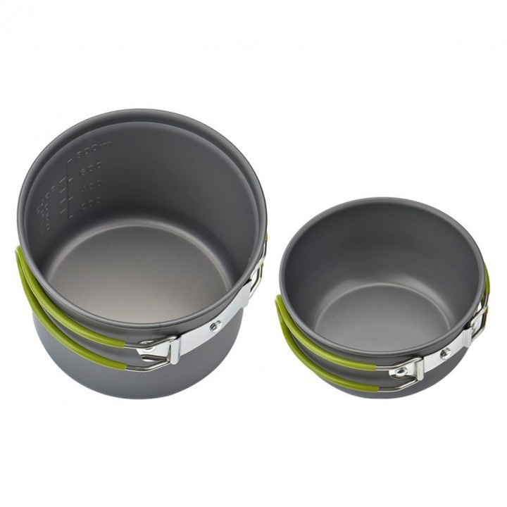 DS-101 - Outdoor Camping Cooking Tableware Pot Pan Set for 2 Persons