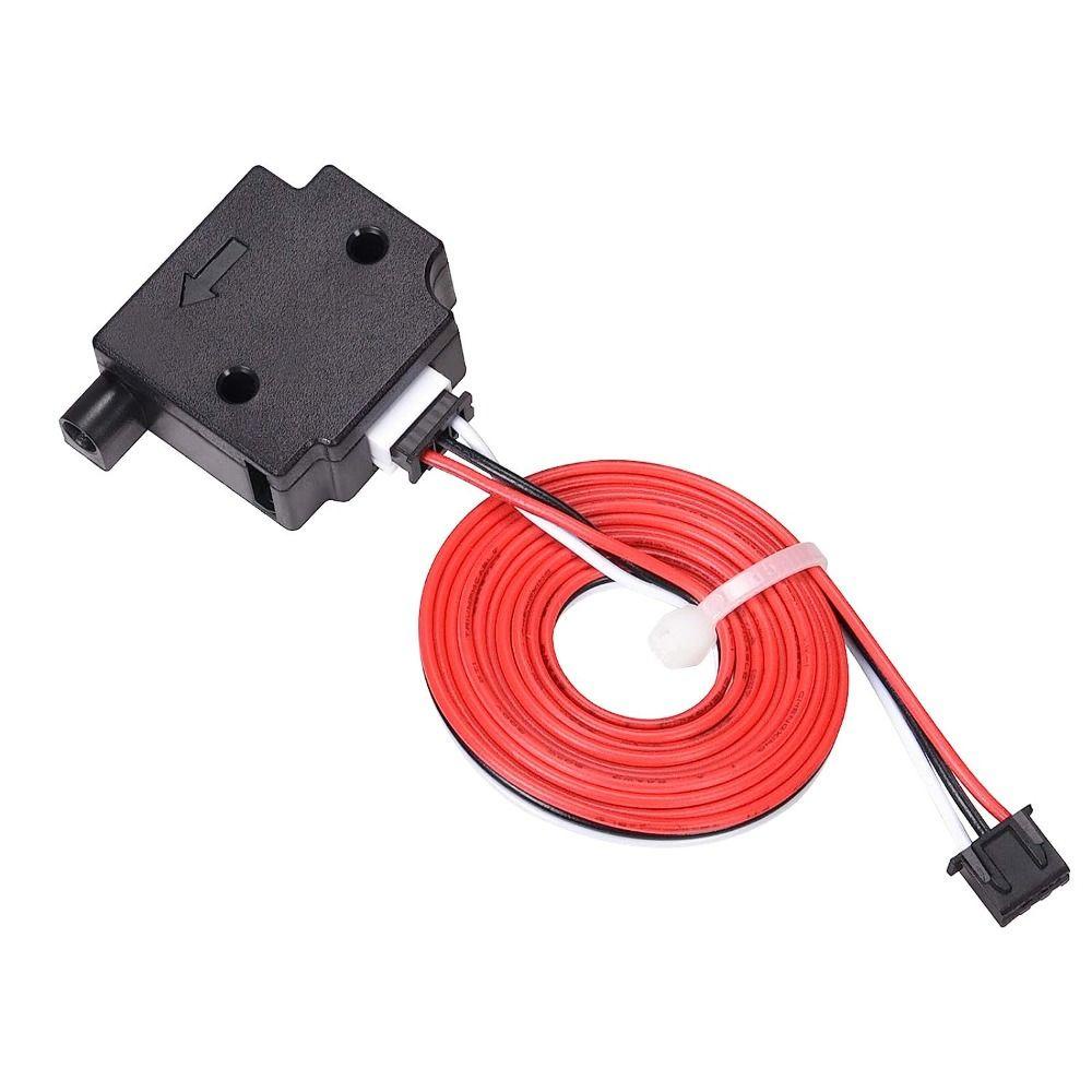 Populer Modul Deteksi Filamen 3D Printer Parts Aksesoris Printer 3D Bahan Hitam Detektor Lari Untuk Filamen 1.75mm