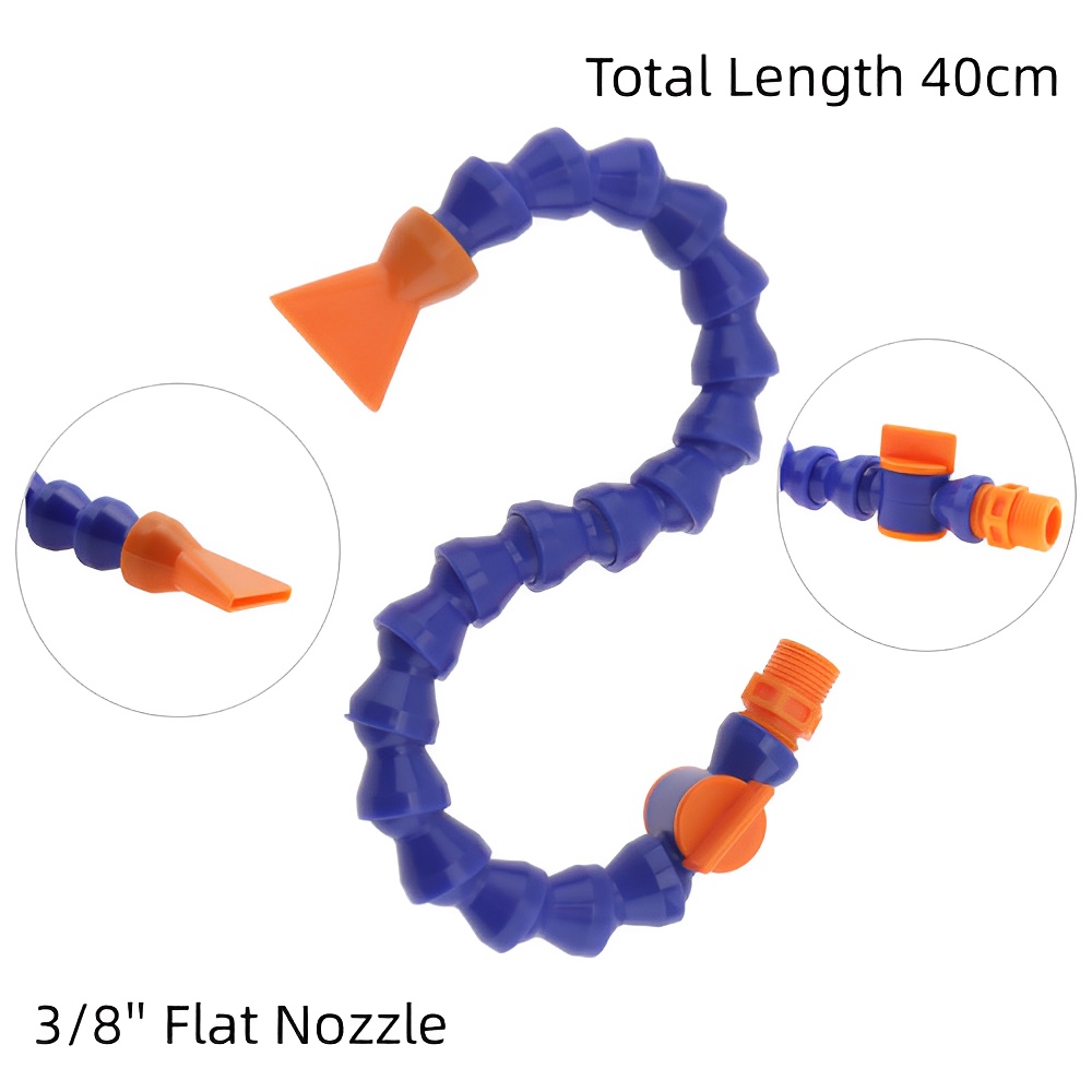 Nozzle Flat/Roundtabung Pendingin Minyak Air Flexible Bahan Plastik Dengan Saklar Untuk Mesin CNC/Milling/Bubut