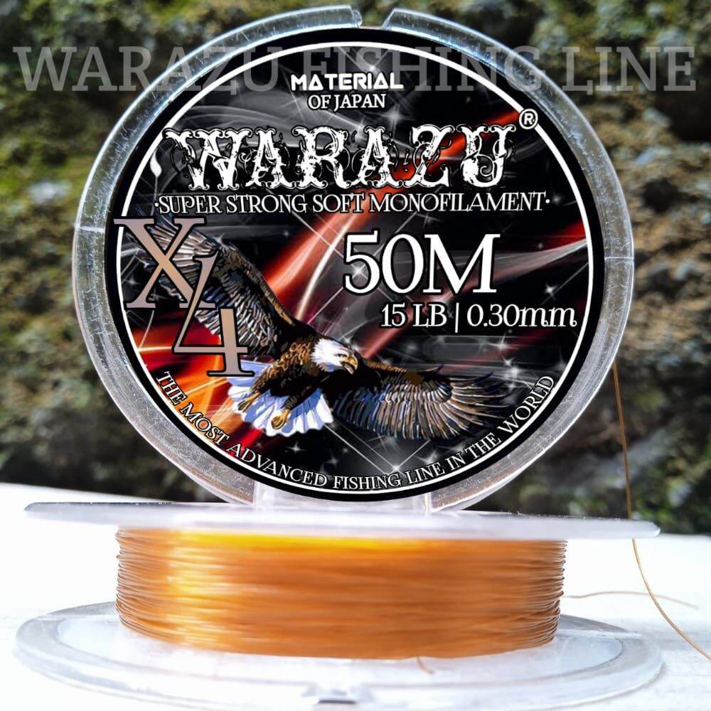 WARAZU FISHING LINE WARNA TEMBAGA/KUNING EMAS/GOLD Bisa COD PANJANG 50 METER BISA COD SENAR PANCING 