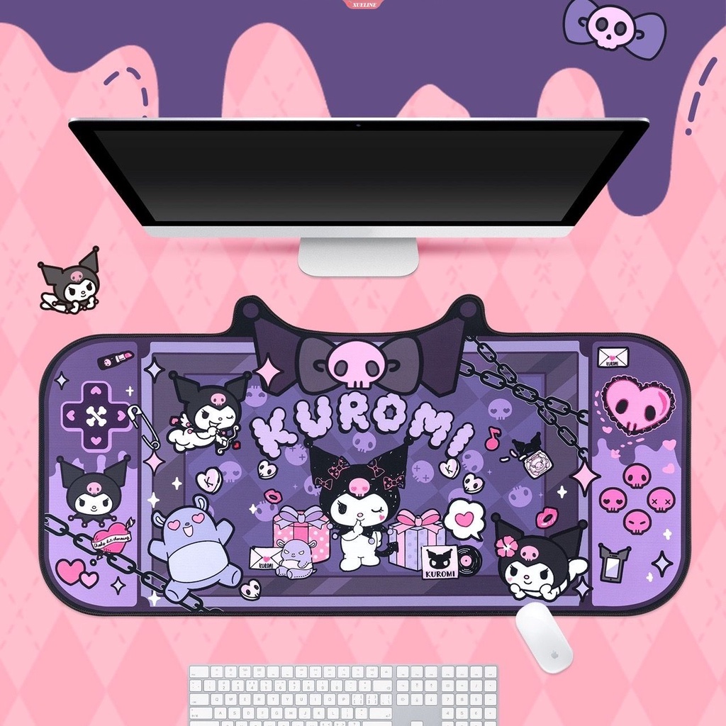 Sanrio Mouse Pad Gaming XL Home New HD Mousepad Kuromi keyboard Pad Non-Slip Karpet Kantor Laptop Mice Pad [WOW]