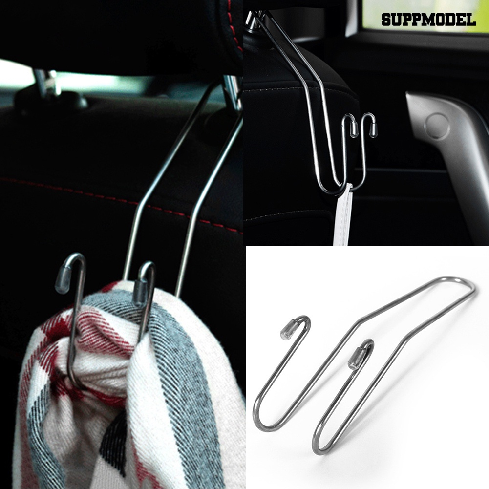 [SM]Universal Auto Car Seat Back Hook Vehicle Headrest Gantungan Penahan Stainless Steel