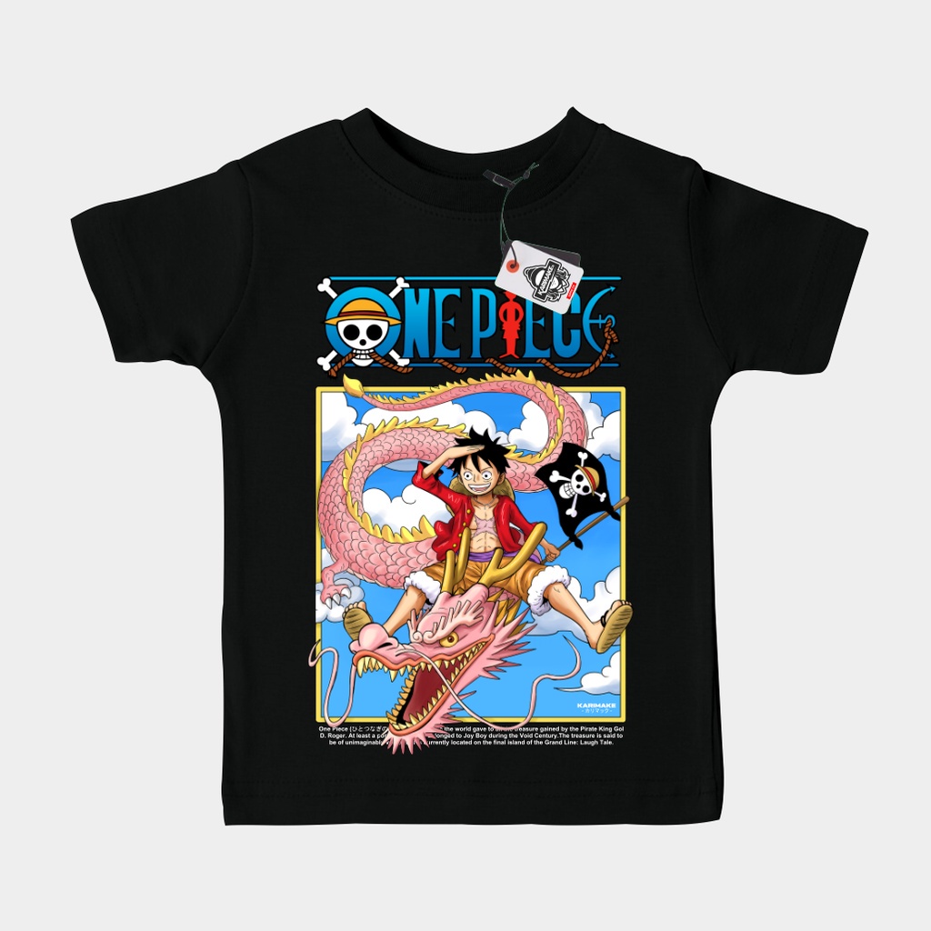Kaos Tshirt Anak ONE PIECE MONKEY D. LUFFY DRAGON BALL COVER