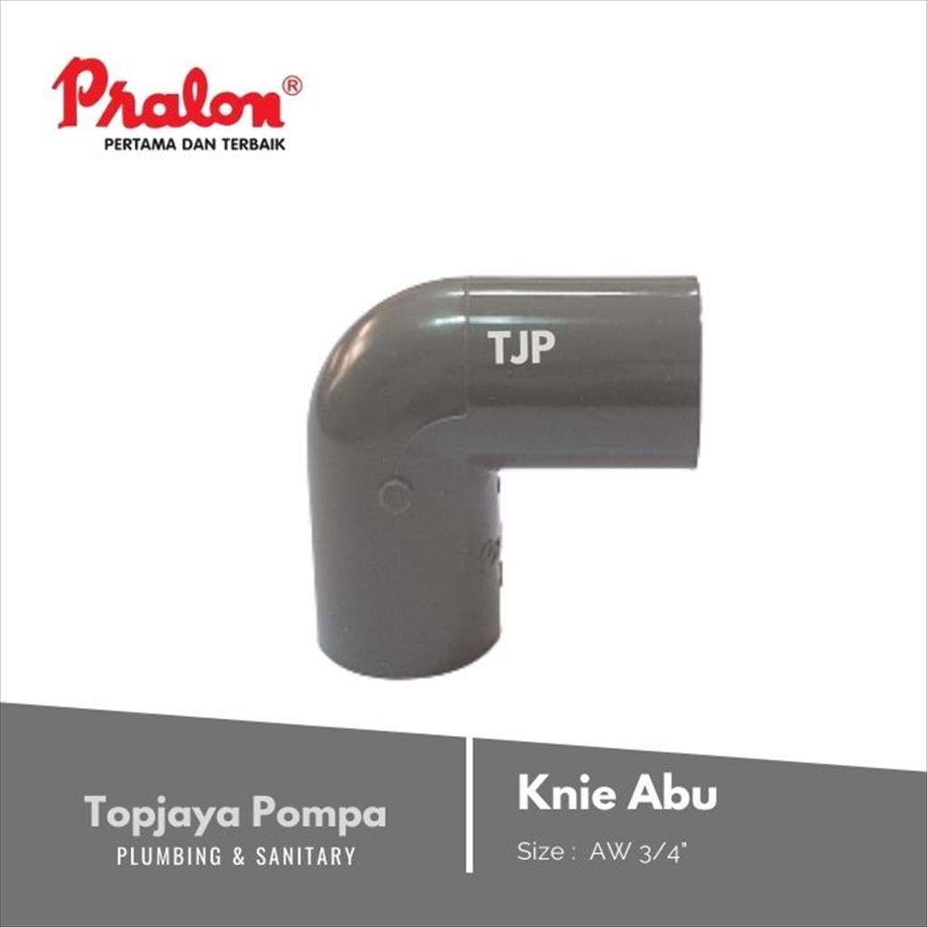 KNIE / ELBOW AW PRALON 3/4&quot; PVC