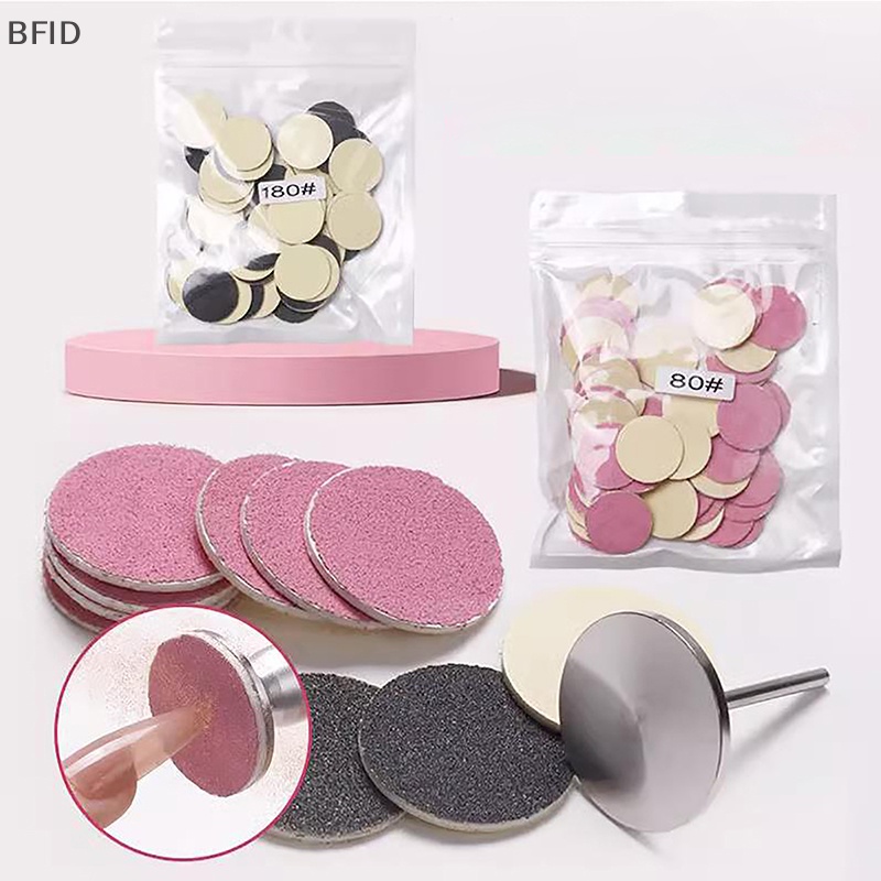 [BFID] 50pcs Disk Replacement Pad Pink Grit Refill Pads Untuk Alat Pedicure Poles [ID]