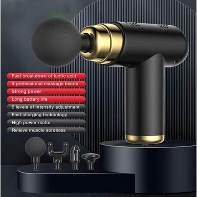 Alat Pijat Elektrik Pundak Punggung Massage Gun Pijat Elektrik Pundak Punggung Massage Gun 3600RPM Alat Pijat Terlaris