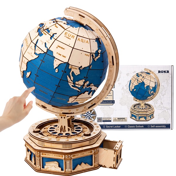 Toys ROKR 3D Wooden Puzzle World Globe