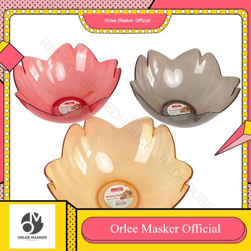 PIRING BUAH MIKA EKLUSIF/ PIRING BUAH ANTI PECAH ORIGINAL WARNA RANDOM/ PIRING BUAH REDHOUSE