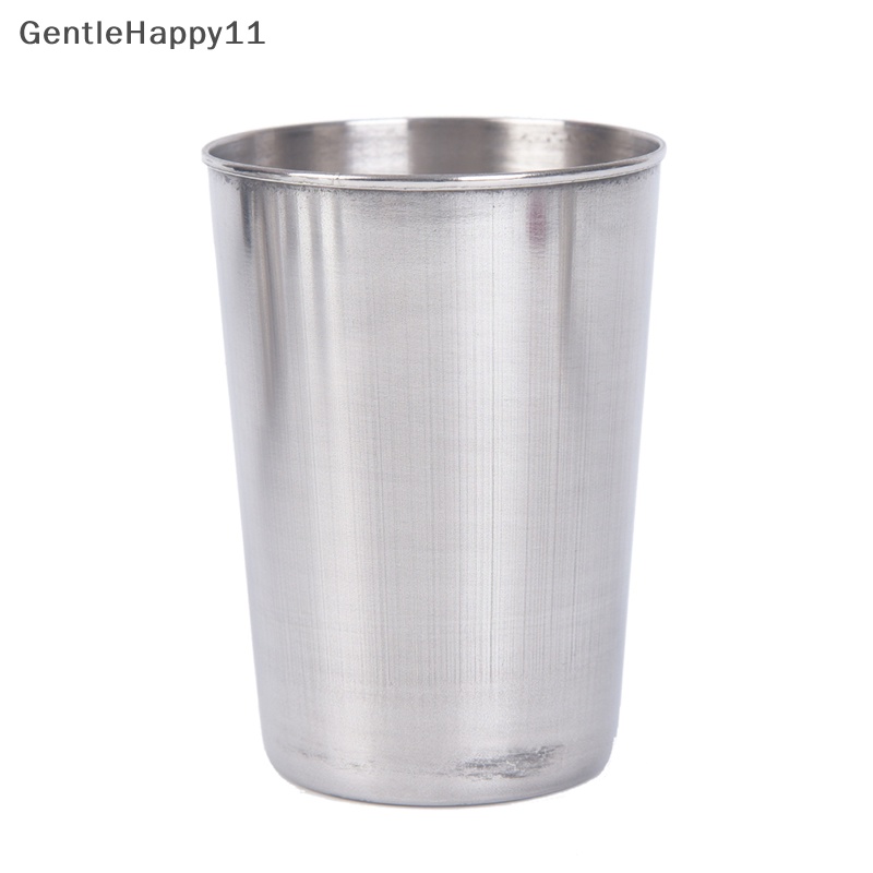 Gentlehappy 4pcs Stainless Steel Cover Mug Camping Cangkir Minum Kopi Teh Bir Dengan Case id