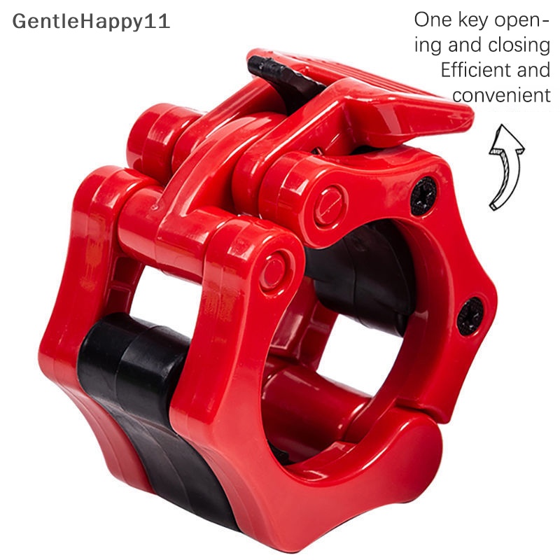 Gentlehappy 50mm Spinlock Barbel Collars Quick Release Barbell Clamp Weight Bar Clips Untuk Latihan Angkat Berat Dan Kekuatan id