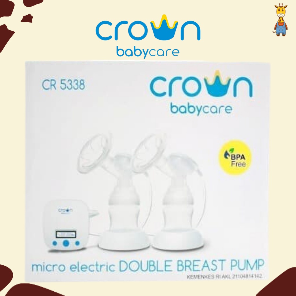 Crown CR5338 Micro Electric Double Breastpump - Pompa Asi