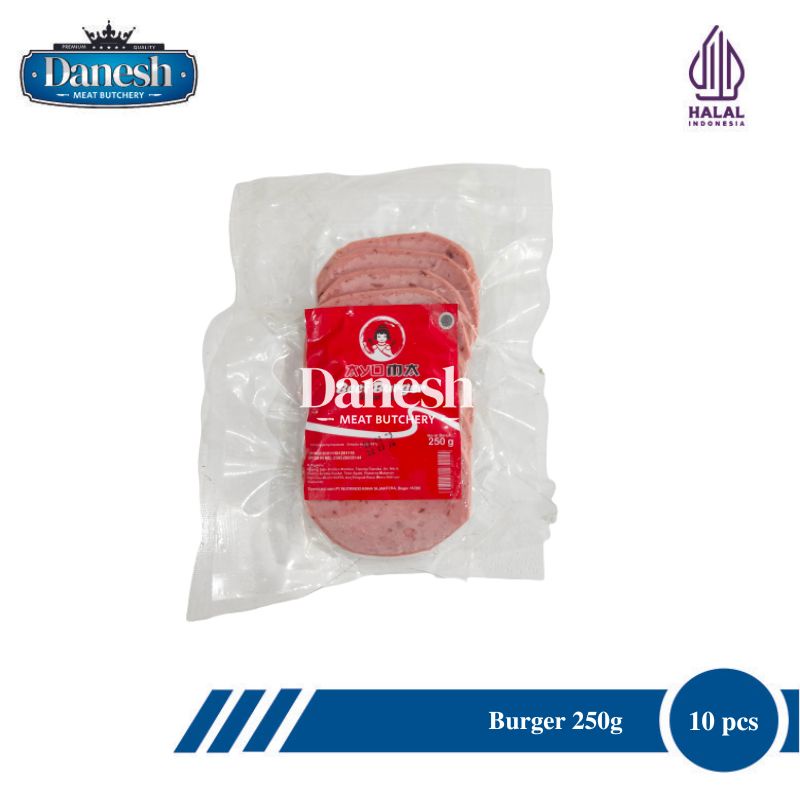 

AYOMA - Beef Burger 250gr Isi 10 Burger Sapi Frozen Food Halal