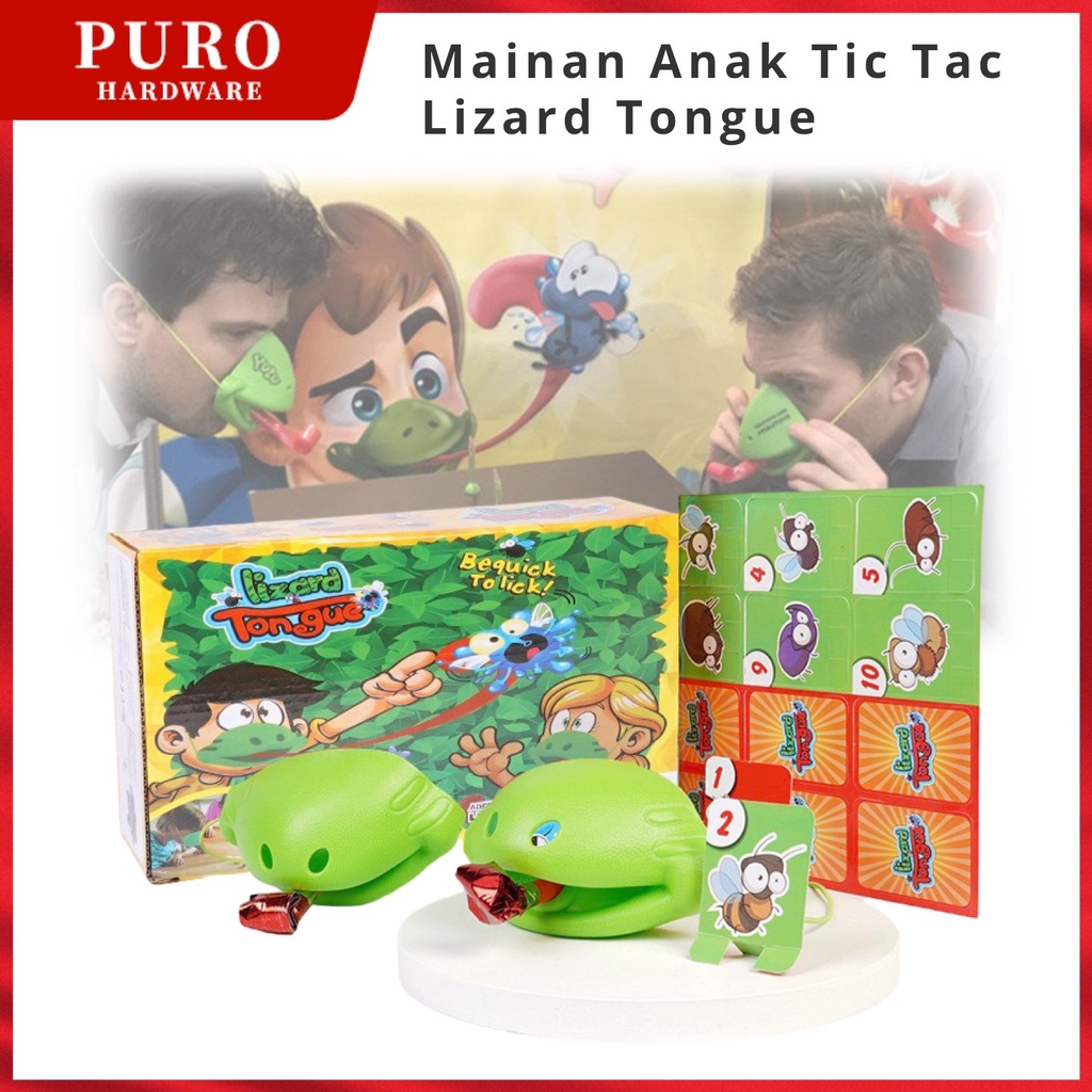 Mainan Anak Tic Tac Lizard Tongue / Mainan Lidah Bunglon