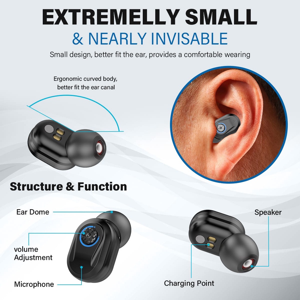 (COD) Z-127D PREMIUM Hearing Aid - Alat Bantu Dengar Headset - Recharge