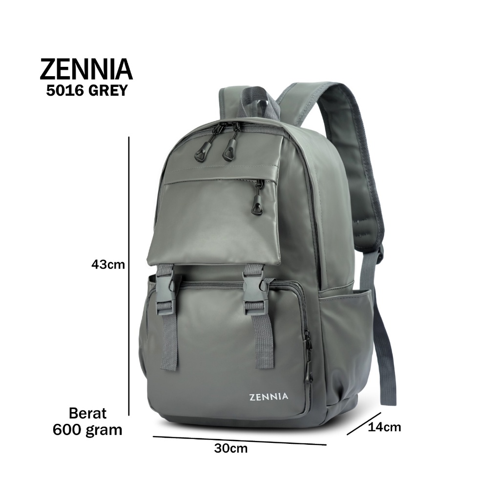 Tas Ransel Kulit Zennia 5016 Tas Sekolah Travell Fashion