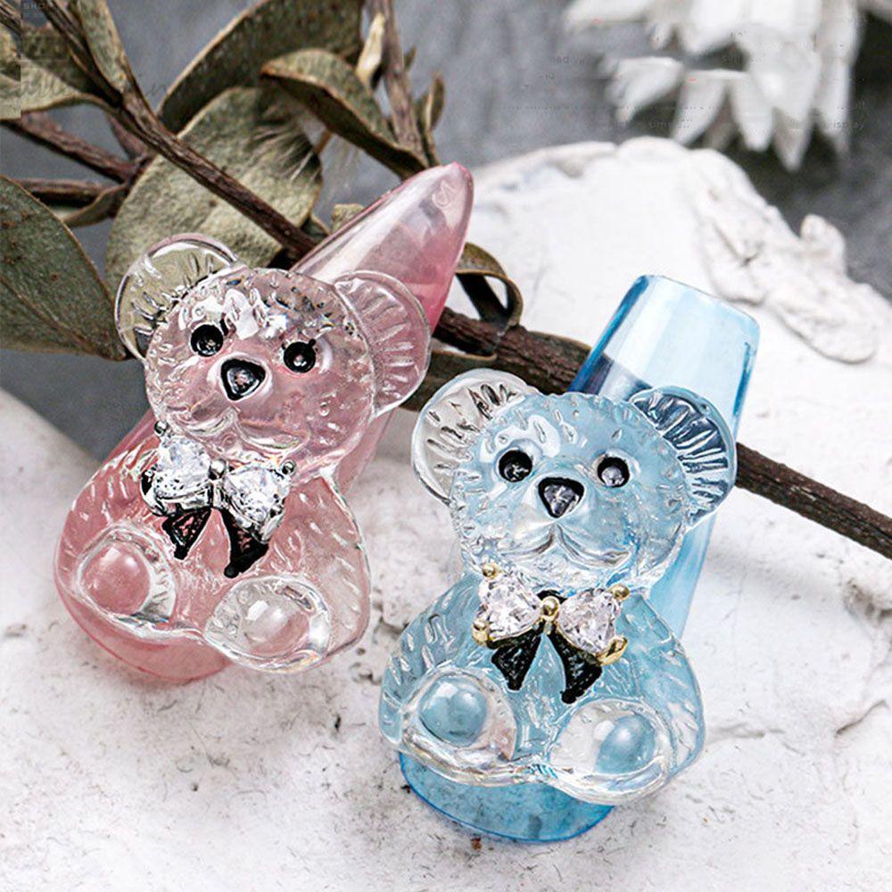 AUGUSTINA Augustina Bear Nail Art Dekorasi Jepang Jelly Bear Tiga Dimensi Kartun DIY Hiasan Kuku