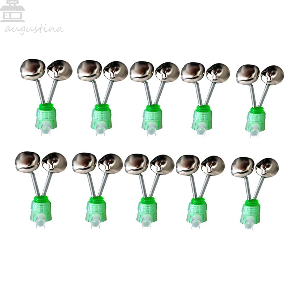 AUGUSTINA Alarm Gigit Pancing Agustinina Outdoor 10Pcs /Set Clip Alarm Alat Pancing Bell Pancing Bell