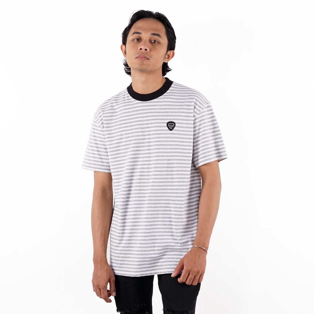 KAOS STRIPE GARIS  FRIDAY KILLER | KOZIAK GREY BLACK