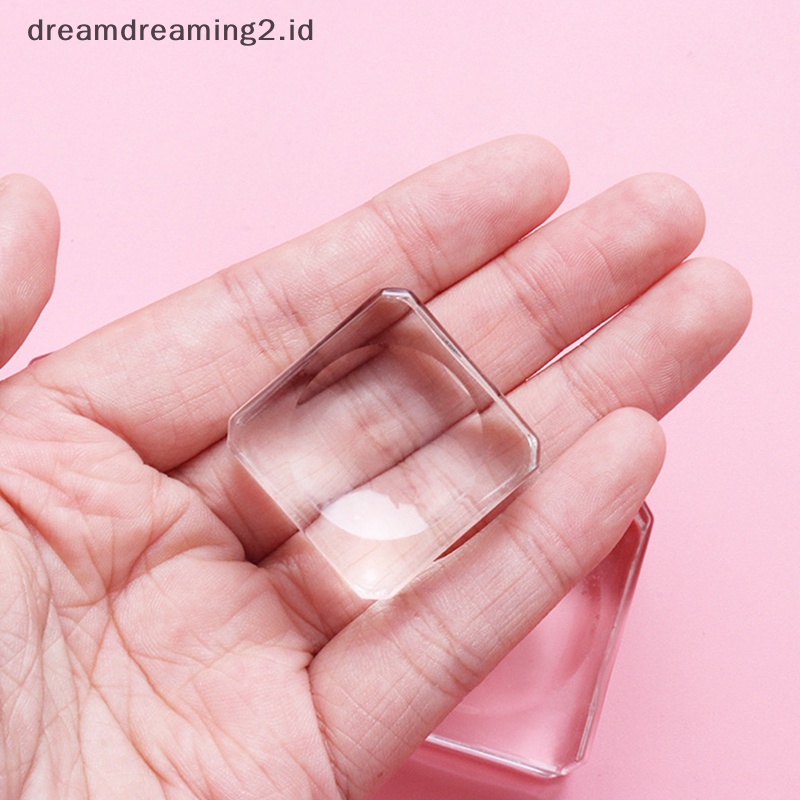 (drea) 1pc Grafg Eye Lash Crystal Glass Holder Lem Bulu Mata Palet Perekat //