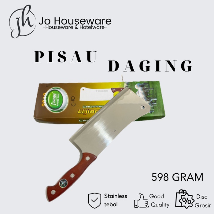 Pisau daging super tajam full stainless / Golok besar C10