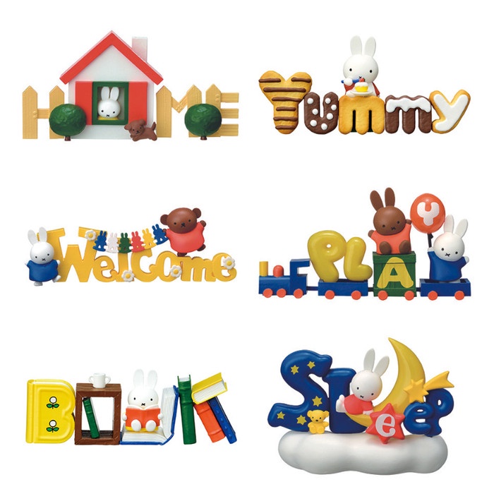 Toys Re-Ment Miffy Collection of Words (Set of 6)