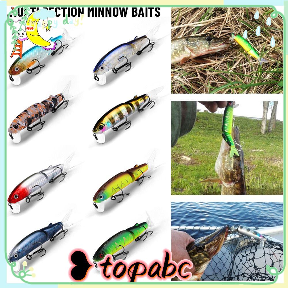 TOP Umpan Ikan Kecil Multi Section Outdoor Tackle Striped bass Minnow Lures