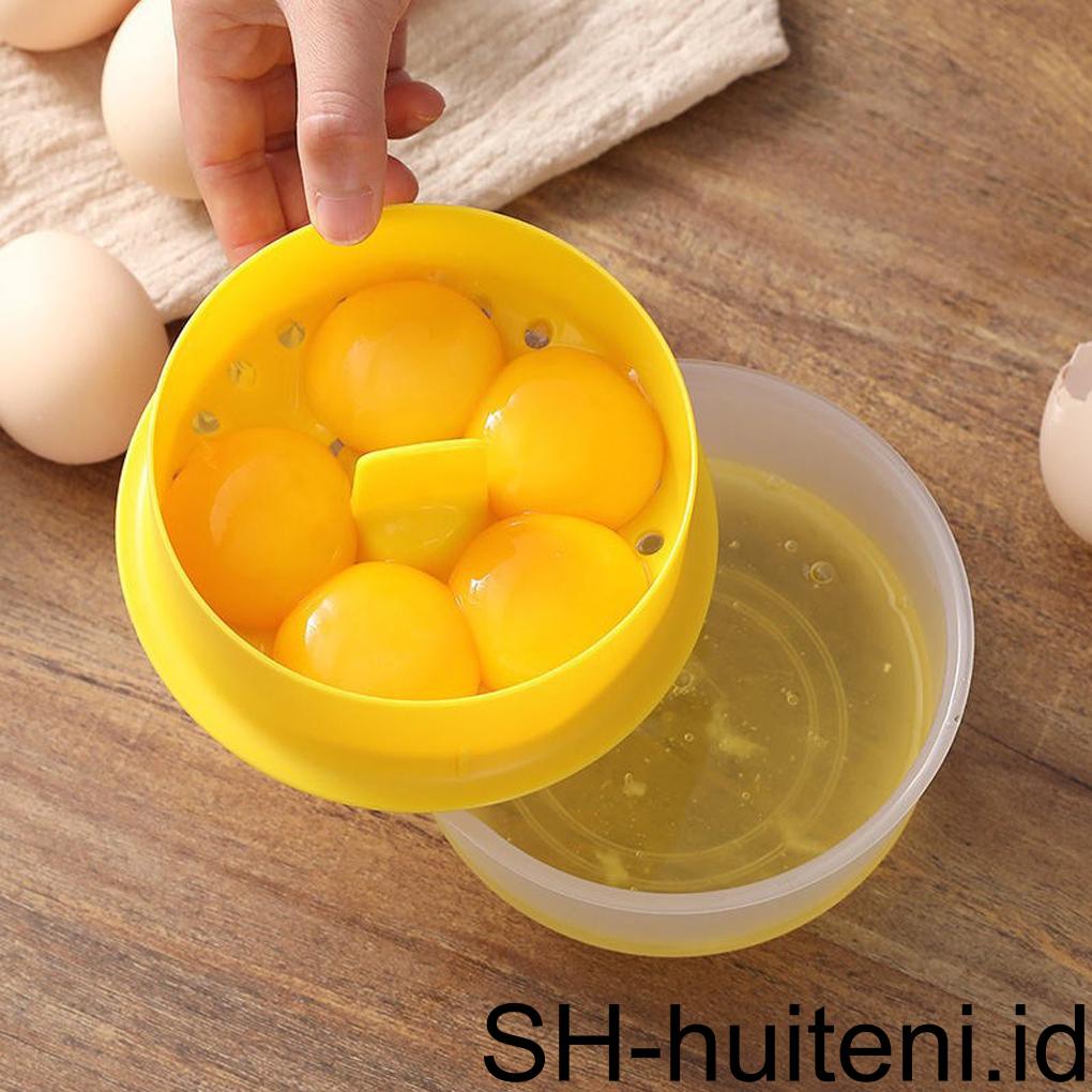 Pemisah Telur Kapasitas Besar Saringan Telur Putih Kuning PP Profesional Sekat Baking Wadah Pemisahan Dapur Rumah Tangga