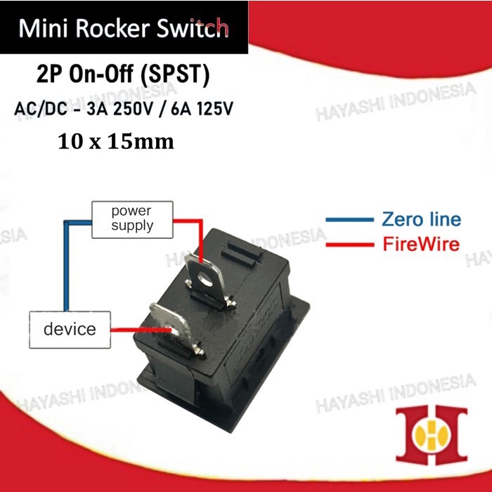 Saklar Power Switch Tombol ON OFF Mini Roker Rocker Kecil 2 3 4 Pin - 20pcs