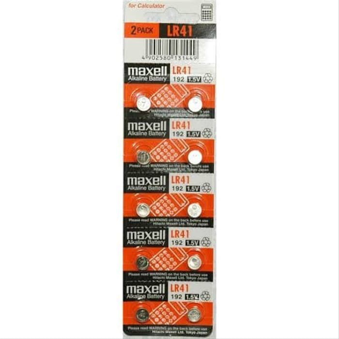 Baterai MAXELL LR41 ORIGINAL / BATRE AG3 / BATTERY jam LR 41 / AG 3