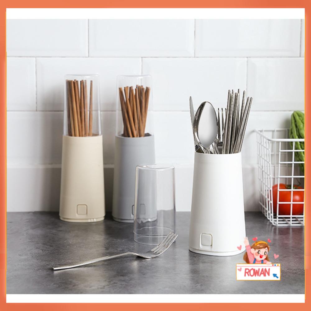 R-FLOWER Tempat Sumpit Kreatif Wadah Multi Fungsi Gadget Dapur Peralatan Masak Kotak Penyimpanan Garpu Sendok Sumpit Holder