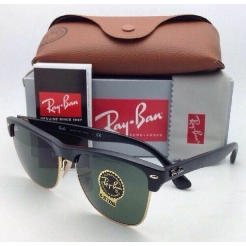 Kacamata Hitam Pria Original RayBan Clubmaster Shiny Black masakini