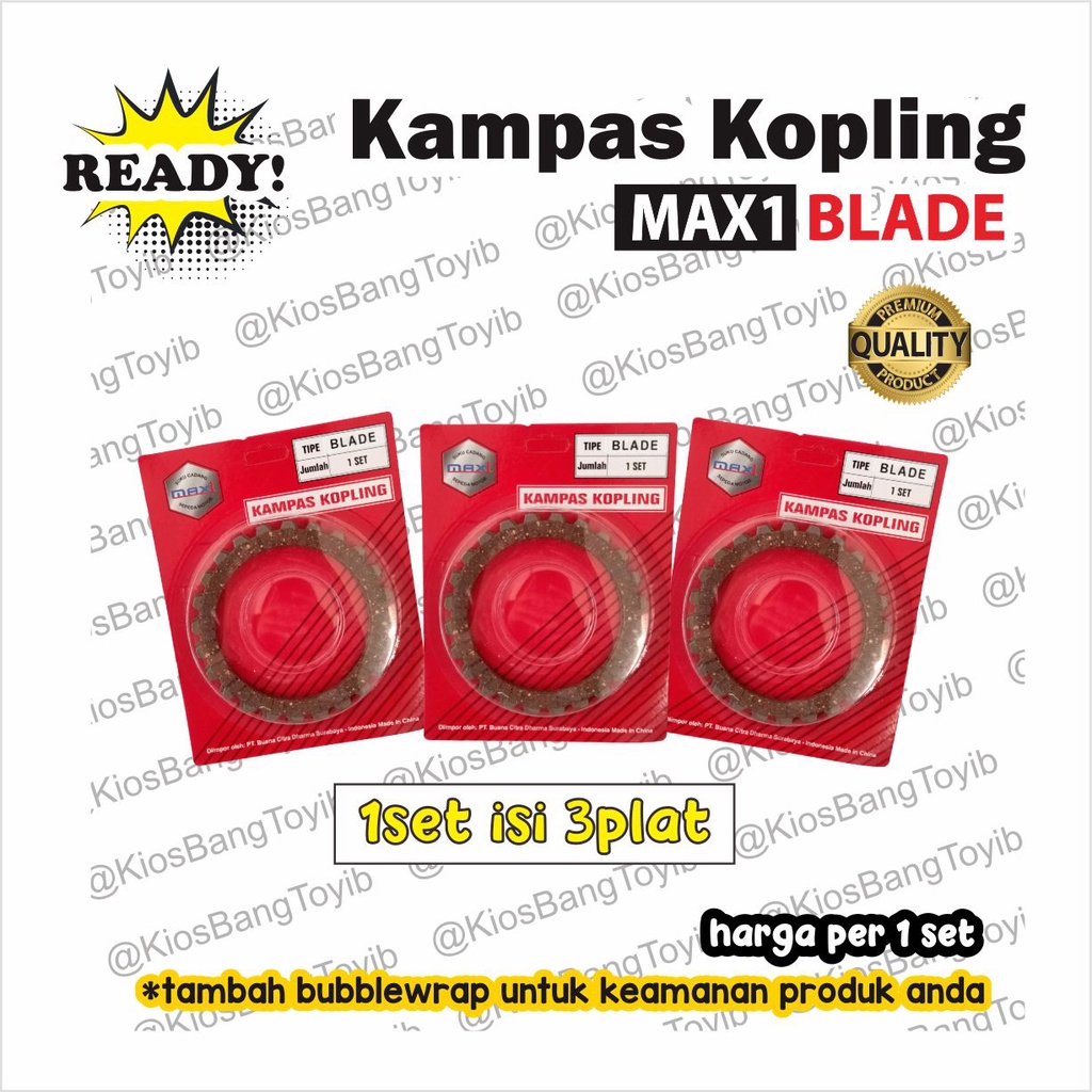 1set Kampas Plat Kopling Honda BLADE / REVO ABSOLUTE ABS (max1)