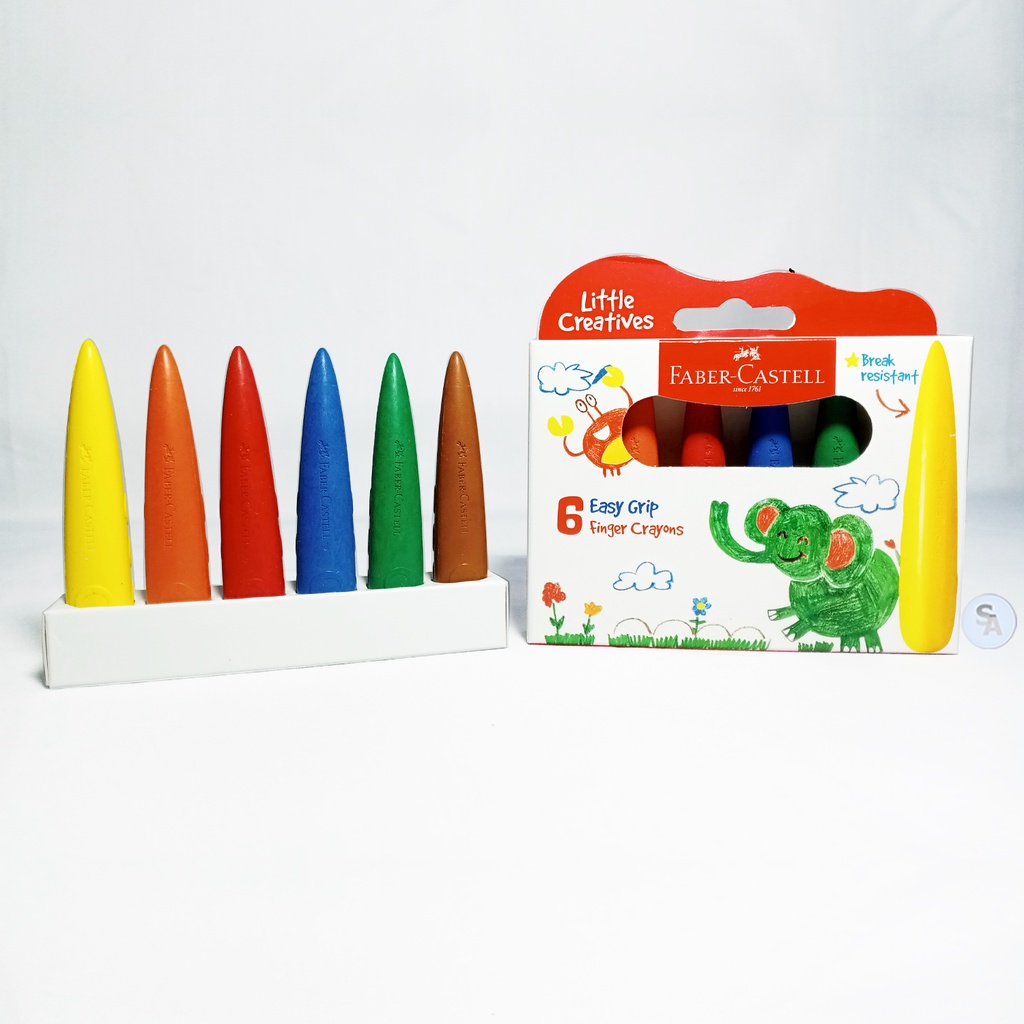

FABER-CASTELL - Easy Graps Grip Finger Crayons Isi 6 Warna - Set