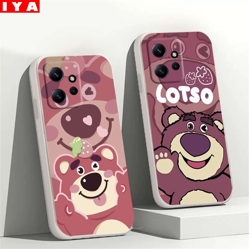 Soft Case Redmi Note12 4G Note12 Pro Poco C40 X5 11S 11 Pro Redmi 10C 10A 9C 9T Note10 5G Note 10S Note 9s Poco F4 GT M3 Pro X3 Pro NFC Manyo Strawberry Silikon Penutup Telepon