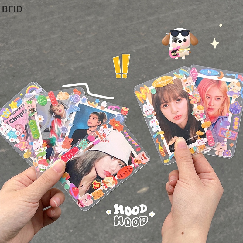 [BFID] 10pcs Menebal Transparan Goo Card Set Penutup Pelindung Foto Stiker Dekorasi DIY Penyimpanan Koleksi Kotak Kartu Penutup Tahan Lama [ID]