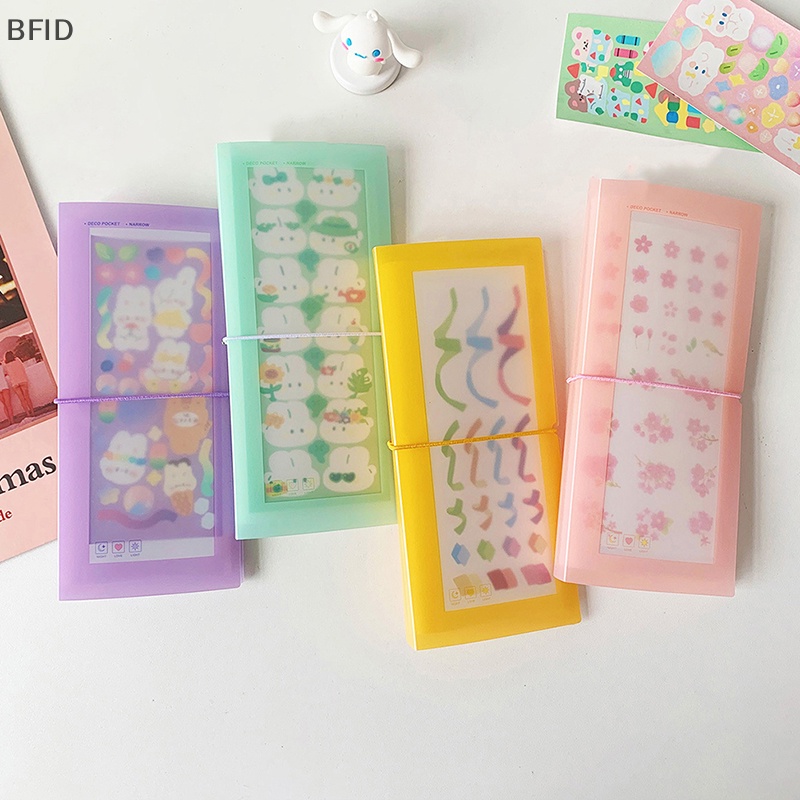 [BFID] 30lembar Album Scrapbooking Bahan Kertas Stiker Koleksi Storage Book Card Holder Penyimpanan Foto Transparan [ID]