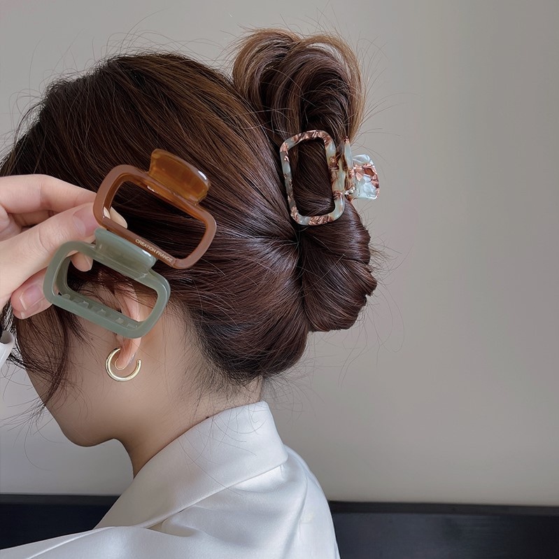 Aksesori Rambut Trendi Jepit Rambut Asam Asetat Gaya Korea Dengan Banyak Pilihan Warna