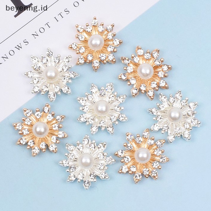 Galiheyen 10pcs suketnowflake alfinabochon mustofaearl stapeletal atasiase galihtrass suketlitter sukethinestone galihuttons suket