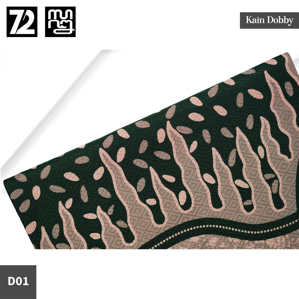 KAIN BATIK DOBBY Premium Motif Lapis Truntum Warna Hijau 723925 Cap 72