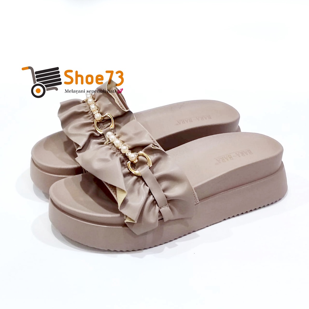 BARA-BARA 219 V-17 SIZE 36-40 ORIGINAL | Sandal Wedges Selop Jelly Pita Wanita | Sendal Kokop Impor